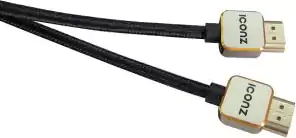 ICONZ HDMI CABLE 1.8M BLACK.GREY BRAIDED IMN.HC52KE